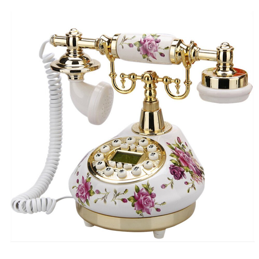 4439 Retro Vintage Antique Telephone Old Fashioned with Push Button dial